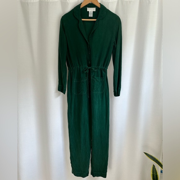 Corey Lynn Calter Emerald Jumpsuit with Tie Waist - Picture 7 of 7